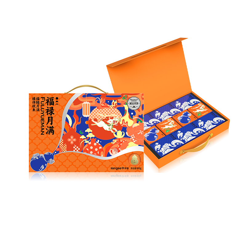 仟吉·福禄月满 中秋月饼礼盒660g（10枚6味）