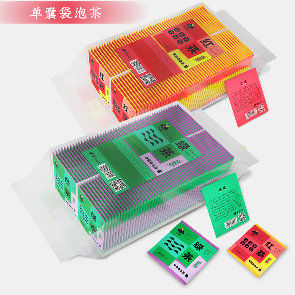 楚茶 量贩装茶包2g*100包/袋 红茶绿茶茉莉花茶