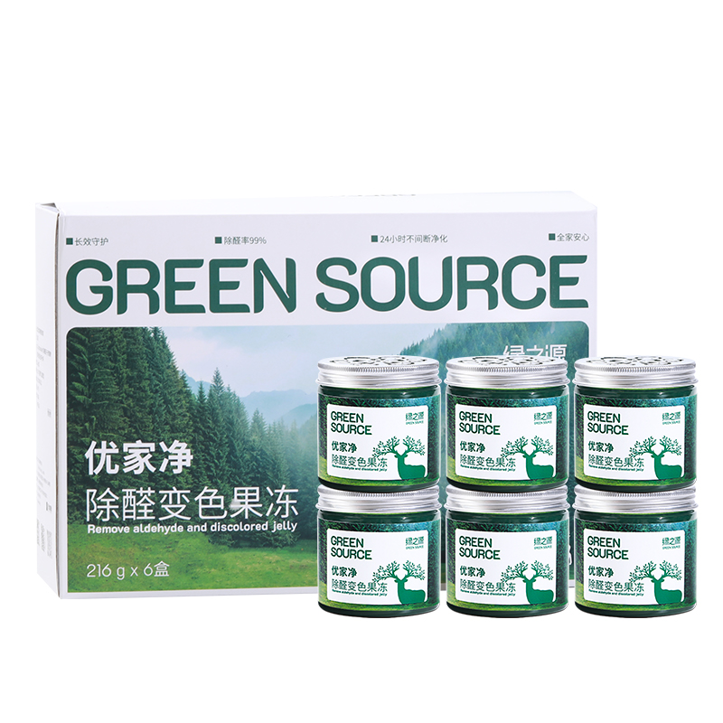 绿之源 优家净除醛变色果冻216g*6盒 Z-6802